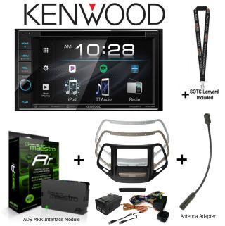 Kenwood Excelon DDX396 6.2" WVGA DVD Receiver, Bluetooth, Pandora/Spotify Link for iPhone and Android phones, SiriusXM Ready, iDatalink Ready, Rear Camera Input,(3)5V Pre-Outs,AUX Input, KENWOOD Music Mix, Remote App Ready, iDatalink KIT-CHK1 Dashkit for 
