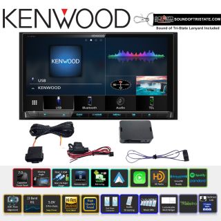 Kenwood DDX8906S 6.95" WVGA double-DIN Multimedia DVD Receiver (DDX8906S Replacement Model for DDX8905S) + Kenwood KNA-SPM100