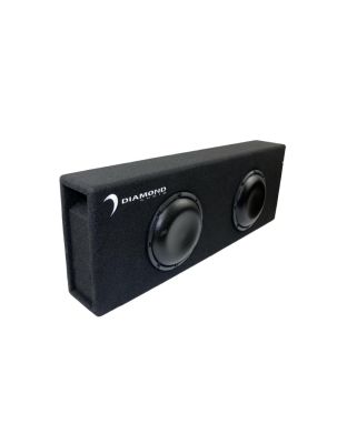 Diamond Audio DESMB10DA Duel 10 Inch 2 Ohm 800W RMS, 1600W MAX Power Handling Slot Vented Active Subwoofer Enclosure