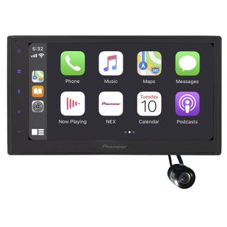 Pioneer DMH-17070NEX 6.8" Digital Multimedia Receiver (does not play discs) w/ built-in Bluetooth, Apple CarPlay & Android Auto compatible + Bullet style Back-up Camera