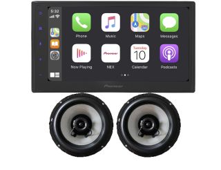 Pioneer DMH-1770NEX 6.8" Digital Multimedia Receiver (does not play discs) w/ built-in Bluetooth, Apple CarPlay & Android Auto compatible + License Plate Style Backup Camera and Remote