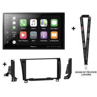 Pioneer DMH-C5500NEX Digital Multimedia Receiver + Metra Dash Kit 108-TOY1HB for Toyota Tundra/Sequoia (2007-2013) High Gloss Black - Pioneer 8-inch Radios + SOTS Lanyard