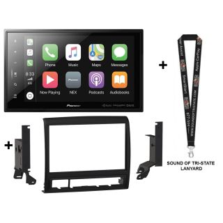 Pioneer DMH-C5500NEX Digital Multimedia Receiver + Metra Dash Kit 108-TOY2HG for Toyota Tacoma (2012-2015) High Gloss Black - Pioneer 8-inch Radios + SOTS Lanyard