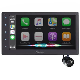 Pioneer DMH-W2770NEX 6.8″ Shallow Depth Receiver (4 ⅞”) Built-in Bluetooth, Built-in Wifi, Apple CarPlay and Android Auto + Bullet Style Backup Camera