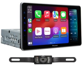 DMH-WT5000NEX 9" - HD Display Android Auto™(Wired/Wireless), Apple CarPlay®(Wired/Wireless), Bluetooth®, PxLink App - Floating Type Multimedia Receiver + sv5130ir license plate style backup camera