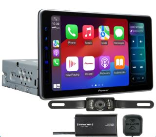 Pioneer DMH-WT5000NEX 9" Floating Screen Multimedia Digital Media Receiver Bundled with SXV300V1 Satellite Radio Tuner and a SV5130IR License Plate Style Backup Camera
