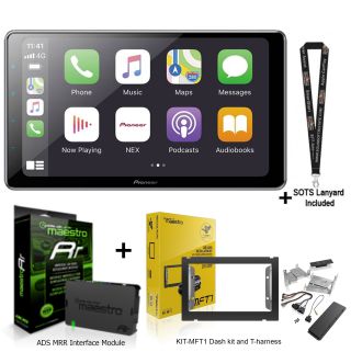 Pioneer DMH-WT8600NEX Digital Multimedia Receiver w/ ADS Dashkit KIT-MFT1 Maestro Interface fits F-150