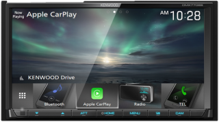 Kenwood DMX7706S 6.95” WVGA Media Receiver, Bluetooth, Apple CarPlay and Android Auto Ready