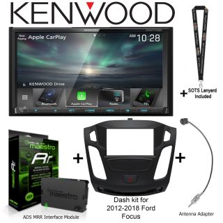 Kenwood DMX7706S 6.95"  Digital Multimedia Receiver w/ install kit + iDatalink KIT-FOC1, ADS-MRR and a SOTS Lanyard