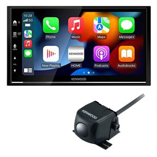 Kenwood  DMX7709S 2-DIN 6.8" MultiMedia Receiver, Car Play Ready, Android Auto Ready, Mirroring for Android Phones (USB), HDMI Input, Rear USB, Front & Rear Camera Inputs (does not play discs) +CMOS-230 Universal Rear View Backup Camera