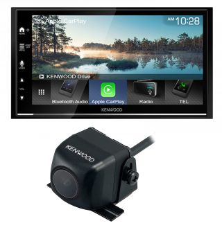 Kenwood DMX8709S 6.8” Digital Multimedia Receiver w/ Bluetooth and Wireless/Wired Apple CarPlay + Android Auto Ready + CMOS-230 Universal backup camera — surface-mount