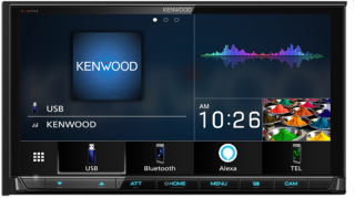Kenwood DMX906S 6.95" WVGA DVD Receiver w/ Apple CarPlay & Android Auto