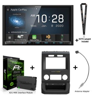 Kenwood Excelon DMX907S Digital Multimedia Receiver w/ ADS iDatalink KIT-FTR1, & ADS-MRR2 Bundle