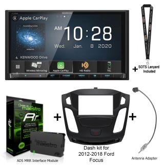 Kenwood Excelon DMX957XR Digital Multimedia Receiver w/ install kit + iDatalink KIT-FOC1 & ADS-MRR2 Bundle
