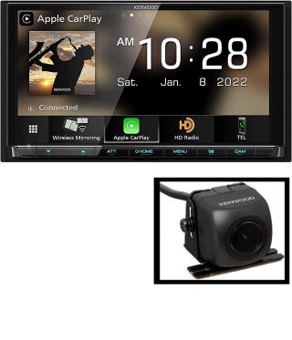 KENWOOD DMX958XR EXCELON Reference 6.8" Full HD Capacitive Touchscreen Car Stereo Receiver |CMOS-130 Universal Rear View backup Camera CMOS130