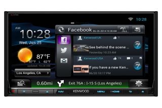 Kenwood DNN992 Double Din Network Audio Video Navigation System with Built in Bluetooth and HD Radio 