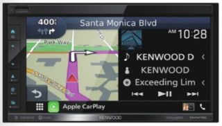 Kenwood DNR476S 6.8" Clear Resistive Touchscreen Navigation Digital Media Receiver with Apple CarPlay and Android Auto