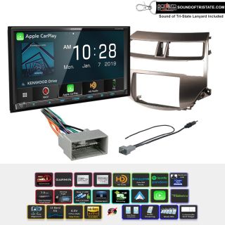 Kenwood DNR876S Digital Multimedia Navigation Receiver + install kit 2008-2012 Honda Accord (Gun Metallic Taupe)