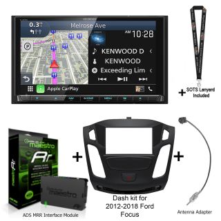Kenwood Excelon DNX997XR Navigation Receiver w/ install kit + iDatalink KIT-FOC1 & ADS-MRR2 Bundle