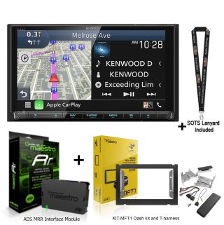 Kenwood Excelon DNX997XR Navigation Receiver w/ ADS Dashkit KIT-MFT1 Maestro Interface fits F-150