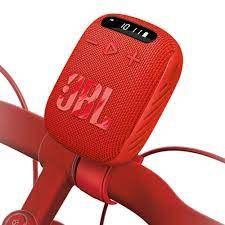 JBL Wind 3 Red Portable Bluetooth® speaker and FM tuner for bike handlebars