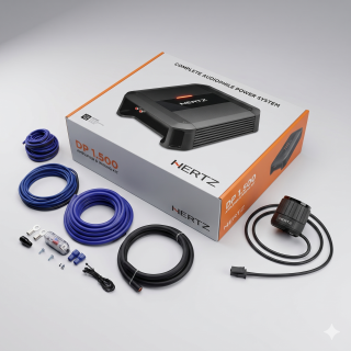 Hertz DP 1.500 DIECI Power amplifier DP 1.500 Ch: 1 | 1180 W includes HRC02 Remote Bass Knob and 4ga Amplifier wiring kit