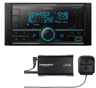 Kenwood Excelon DPX395MBT 2-DIN Media Receiver, Bluetooth, Alexa Built-in, Alexa wake word enabled, Front USB & AUX, Variable Illumination, SiriusXM Ready, Remote APP ready (does not play discs) + SXV3001 SiriusXM Tuner and antenna 