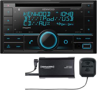 Kenwood DPX504BT CD receiver with AM/FM tuner & built-in Bluetooth + Amazon Alexa voice control + SiriusXM SXV300V1 Tuner 
