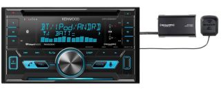 Kenwood DPX593BT Double DIN Receiver with Bluetooth SiriusXM SXV300V1 Tuner