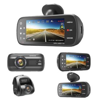 KENWOOD DRV-A601WDP GPS Integrated Dual Dash Cam + 4K front dash cam + Quad HD rear cam