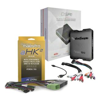Rockford Fosgate DSR1 with HRN-AR-HK2 8-Channel Interactive Signal Processor w/ Integrated iDatalink Maestro Module with + iDatalink HRN-AR-HK2 Amplifier replacement harness select Hyundai/Kia Vehicles
