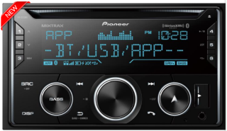 Pioneer FH-S722BS SiriusXM Ready Double Din CD Receiver with USB & Bluetooth with Amazon Alexa Compatibility