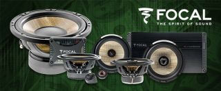 Focal PS165FXE 6-1/2" bi-amplified component speaker system + 6-1/2" 2-way car speakers + 10"component sub + 5-channel car amplifier 