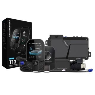 Compustar RFX-P2WT13SF 2-Way Remote Start & FT-DC3 Remote Start Module Package - Basic Installation Included