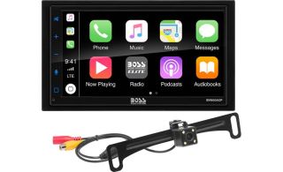 BOSS Audio BV850ACP Package Includes BV800ACP digital multimedia receiver with ELPC40B backup camera (does not play discs) 