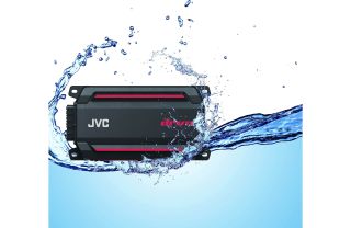 JVC KS-DR2004D drvn Series compact 4-channel marine amplifier — 50 watts RMS x 4