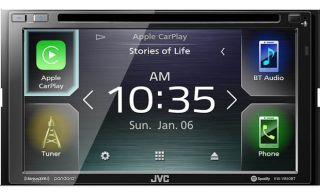 JVC KW-V850BT DVD Receiver 6.8" Clear Resistive touchscreen DVD/CD receiver with AM/FM tuner