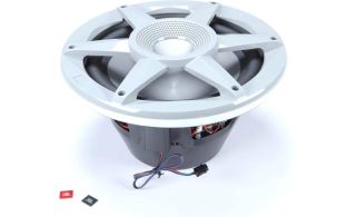 JBL Stadium MARSUBSD102G Marine 102 Stadium Marine Series 10" subwoofer with built-in RGB LED lighting — switchable 2- or 4-ohm impedance (Gray)