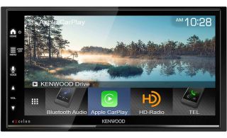 Kenwood Excelon DMX709S 6.75" capacitive touchscreen with HD Radio tuner built-in, digital multimedia player with AM/FM tuner & Waze-ready w/Apple CarPlay or Android Auto (does not play discs)
