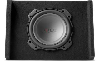 Kenwood Excelon P-XRW102DB Reference Series down-firing sealed enclosure with one 10" subwoofer