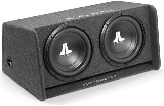 JL Audio CP212-W0v3 BassWedge™ slot-ported enclosure with two 12" W0v3 subwoofers