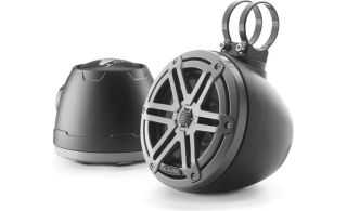 6-1/2" VEX wakeboard tower speakers (Matte Black with Gunmetal Sport Grille)