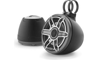 JL Audio M6-650VEX-Mb-S-GmTi M6 Series 6-1/2" VEX wakeboard tower speakers (Matte Black with Gunmetal Sport Grille and Titanium Grille Insert)