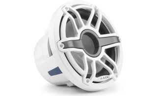 JL Audio M6-10IB-S-GwGw-4 M6 Series 10" marine subwoofer — optimized for free-air applications (Gloss White Sport Grille)