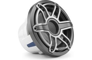 JL Audio M6-10IB-S-GmTi-4 M6 Series 10" marine subwoofer — optimized for free air use (Gunmetal Sport Grille and Titanium Grille Insert)