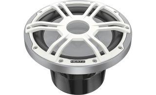 Hertz Marine HMS 10 S2-LD-S 10" 4-ohm marine subwoofer with RGB LED lighting — optimized for free-air applications (Silver/White)