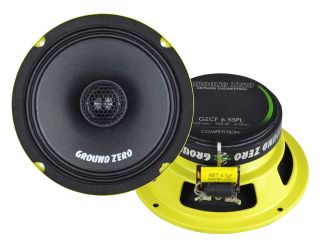 Ground Zero GZCF 6.5SPL 6.5" 2-way coaxial loudspeaker (yellow basket) (Pair)