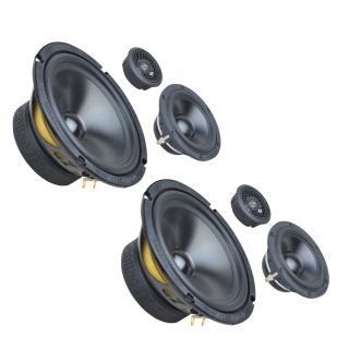 Ground Zero GZRC 165.3SQ-ACT 165 mm / 6.5″ 3-way SQ component speaker system for active use (Pair)