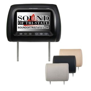 Power Acoustik H-78CC Single 7" LCD Screen Headrest Monitor w/ IR Wireless Headphone Connection H78CC