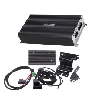Motorcycle Audio HD13.AWK Amp Kit Installer-Friendly ATOM MINI Amplifier Bracket & Wiring Kit Harley Davidson® 1998-2013 Touring Model+ MAA4.400 Compact ATOM MINI Digital Amplifier